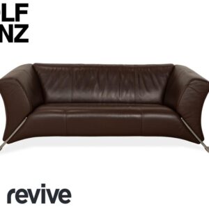 Rolf Benz 322 Leder Zweisitzer Braun Sofa Couch