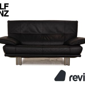 Rolf Benz BMP 418 Leder Zweisitzer Blau Dunkelblau Sofa Couch ✨