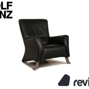 Rolf Benz 322 Leder Sessel Schwarz ✨