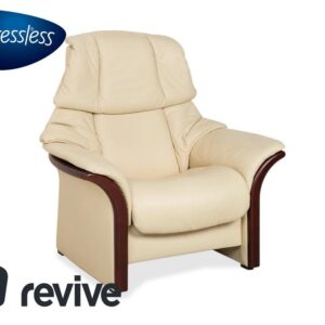 Stressless Eldorado Leder Sessel Creme Beige manuelle Funktion