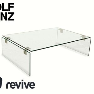 Rolf Benz Glas Couchtisch Silber