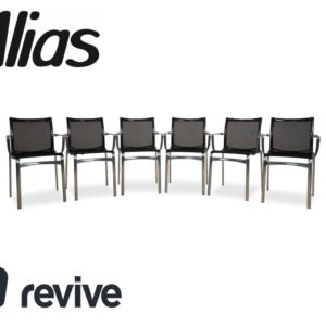 6er Set Alias Bigframe 44 / 440 Stuhl Garnitur Netz Alberto Meda