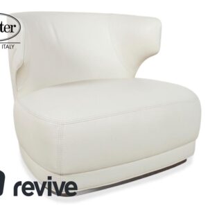 Baxter Etienne Leder Sessel Creme Weiß