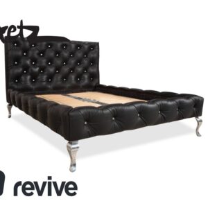 Bretz Marilyn Leder Bett Schwarz Schlafzimmer