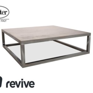 Baxter Infinity Metall Couchtisch Silber