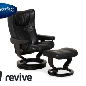 Stressless Wing Leder Sessel Schwarz manuelle Funktion inkl. ✨