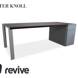 Walter Knoll Icon Holz Braun Grau Schreibtisch Schublade