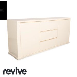 Poliform Holz Sideboard Creme Weiß
