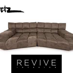 Bretz Cloud 7 Stoff Sofa Braun Couch Viersitzer Neubezug ✨