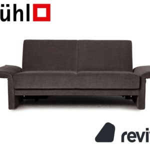 Brühl Cara Stoff Sofa Grau Zweisitzer Couch Funktion