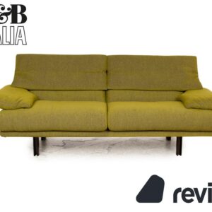 B&B Italia Alanda Stoff Dreisitzer Grün Sofa Couch manuelle