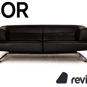 Cor Circum Leder Zweisitzer Schwarz Sofa Couch Funktion ✨
